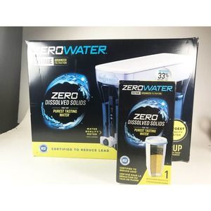 Zero Water Pitcher & Extra Filter 30 Cup Dispenser